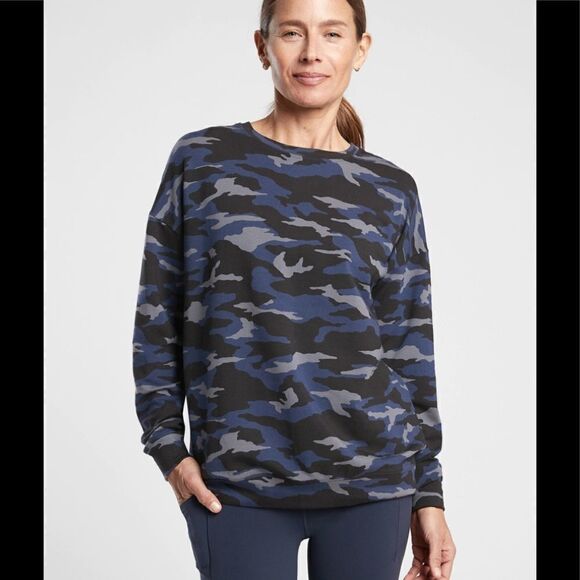 Athleta Studio to Street Printed Sweatshirt - Picture 1 of 5